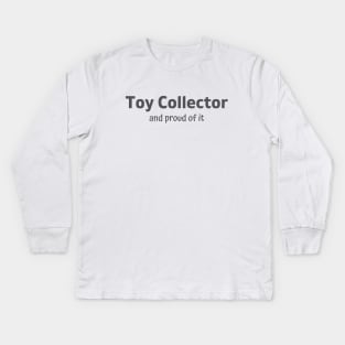 Classic Toy Collector-Gray Kids Long Sleeve T-Shirt